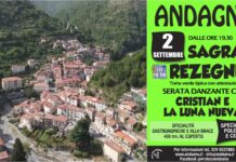 Andagna: sabato 2 settembre torna la ‘Sagra du Rezegnun’ Andagna