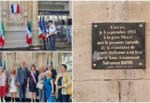 Resistenza, Nizza dedica una targa al primo partigiano italiano