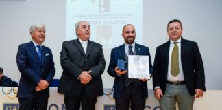 Onorificenze sportive CONI: premiato anche il tecnico Andrea Di Latte con la Palma al merito tecnico