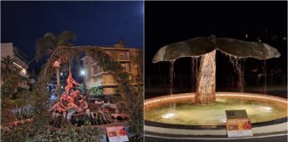Bordighera aderisce a “Orange the world”: le fontane ‘delle Sirene’ e ‘Coda di capodoglio’ si illuminano d’arancione