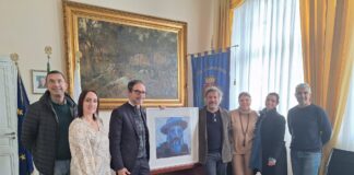 Bordighera, l’artista Davide Puma dona all’amministrazione comunale l’opera ‘Monet’