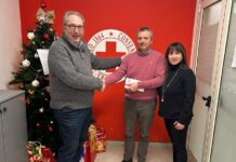 Donazione alla Croce Rossa di Sanremo da parte del neonato Sampdoria Club