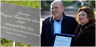 “Bouquet Festival di Sanremo 2024”: un omaggio floreale e una targa ricordo a Rita Tua nel giardino di Villa Ormond rose jessica tua