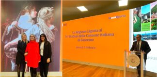 Sanremo: Artemisia Gentileschi all’Ariston per il Festival. Presidente Toti: “Promozione Liguria in chiave culturale durante l’evento più seguito d’Italia. Immagine simbolo di lotta contro la violenza di genere” Regione Liguria Festival Sanremo