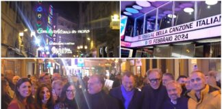 Il Festival di Sanremo si accende al ritmo di Toto Cutugno: Accese le luminarie dedicate al cantante in Via Matteotti