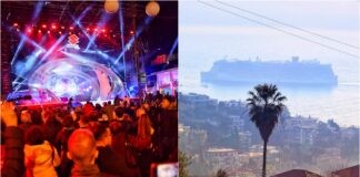 Sanremo 2024: grande attesa per lo spettacolo piromusicale di questa sera, arrivata la nave Costa suzuki stage - costa sanremo