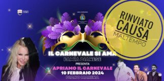 Diano Marina: rinviato l’evento ‘Il Carnevale si Ama’ causa maltempo Carnevale Diano Marina