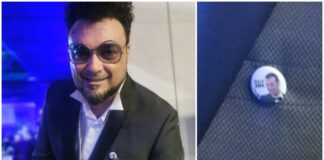 Sanremo 2024, il maestro Enrico Melozzi fa capolino in sala stampa: “La mia spilla dà bonus al FantaSanremo”