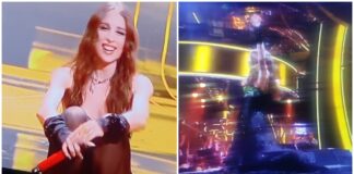 Sanremo 2024, all’ultima serata arriva la prima caduta: Angelina Mango si inciampa durante l’esibizione