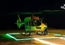 Diano Arentino, finisce con l’auto fuori strada e precipita per 10 metri: uomo trasportato al Santa Corona elisoccorso grifo notte