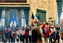 Imperia, 16 alunni della scuola primaria di Castelvecchio al Palazzo Civico Visita scuola Castelvecchio Palazzo Civico