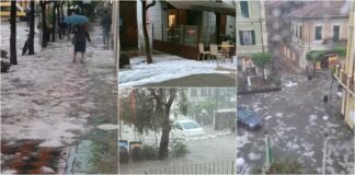 Violento temporale in provincia di Imperia: grandine e allagamenti a Diano Marina neve allagementi diano marina