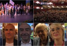 Teatro Ariston gremito per il candidato sindaco di Sanremo Alessandro Mager mager all'ariston