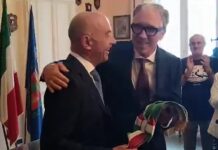 Sanremo, il neo sindaco Alessandro Mager prende posto a Palazzo Bellevue mager e biancheri