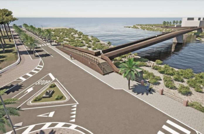 Passerella fiume Roja Ventimiglia Passerella fiume Roja Ventimiglia