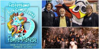 La Famia Dianese festeggia 55 anni: sabato 19 ottobre grande ‘Sciaratto’ al Capannone dei Sorrisi 55 anni Famia Dianese