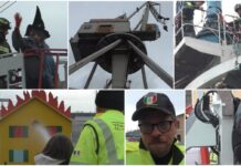 Imperia, i Vigili del Fuoco sfidano la pioggia e salvano la Befana befana vigili del fuoco imperia