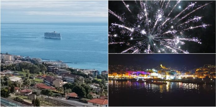 costa crociere sanremo fuochi d'artificio