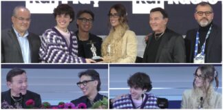 Sanremo 2025: Settembre vince il Premio Jannacci. La consegna dalle mani di Clara, vincitrice 2024, alla presenza di Dodi Battaglia Paolo Jannacci