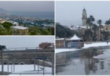 Quella volta in cui Diano Marina si svegliò imbiancata: la neve del 1 marzo 2018 Diano Marina innevata