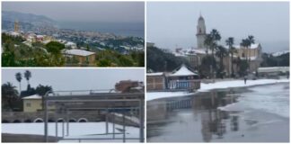 Quella volta in cui Diano Marina si svegliò imbiancata: la neve del 1 marzo 2018 Diano Marina innevata