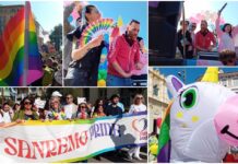 Il cielo matuziano tra i colori arcobaleno del Sanremo Pride: il corteo per “trans-formare il futuro”