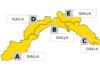 Allerta gialla per maltempo in Liguria: domani piogge diffuse, temporali e raffiche di vento allerta meteo gialla liguria