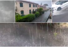Maltempo in provincia di Imperia: grandinata a Diano Marina Grandinata Diano Marina