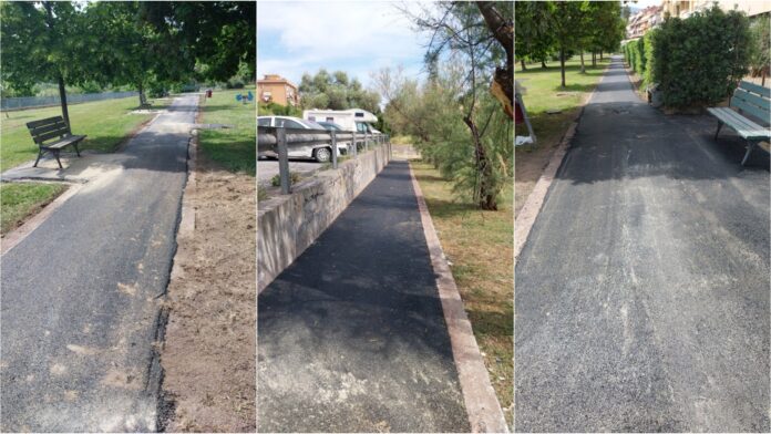 lavori parco corso Allende imperia
