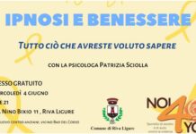 Riva Ligure: il 4 giugno laboratorio di autostima Noi4You di ipnosi e benessere con Patrizia Sciolla