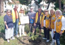 Ospedaletti, il Lions Club Sanremo Matutia pianta un avocado nell’aiuola lungo la pista ciclabile