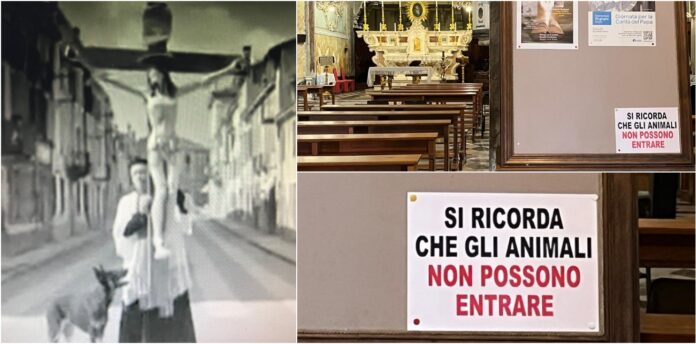 no animali chiesa sanremo