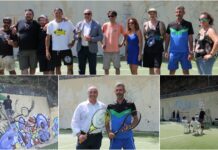 Vallecrosia, al campo da tennis Quadrifoglio nasce il murale più grande del Ponente ligure: “Rock the Wall” murales graffiti jam vallecrosia