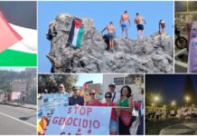 Palestina, giorni di mobilitazione in provincia: manifestazioni in tutto l’estremo ponente, a Imperia spunta una bandiera sulla Galeazza (poi rimossa) palestina imperia galeazza e movimento intemelio