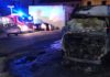 Imperia, furgone in fiamme nella notte a Porto Maurizio: intervento dei Vigili del Fuoco