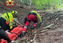 Molini di Triora, fungaiolo precipita per 200 metri: trasferito in ospedale con Grifo