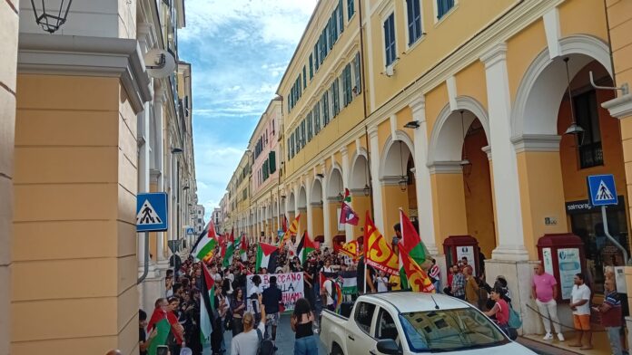 corteo pro palestina imperia