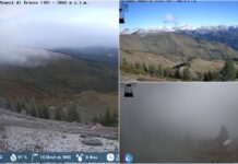 Prima spolverata di neve sulle montagne imperiesi prima spolverata La Terza