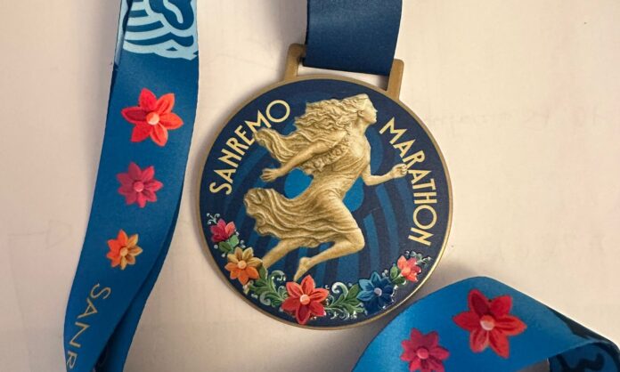 Medaglia Sanremo Marathon 2025