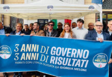 Imperia, banchetto di Fratelli d’Italia in via San Giovanni