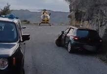 Incidente sulla SP21 tra Aurigo e San Bernardo di Conio: ferito un motociclista, interviene Grifo