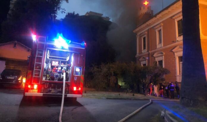 incendio croce rossa imperia