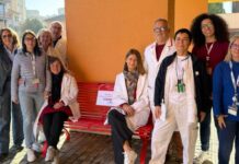 Bussana, Asl1 inaugura nuove panchine rosse per dire no alla violenza di genere