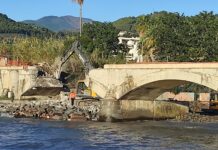 Ponte ciclabile Riva Ligure-Taggia: giù due campate, stop ai lavori dal 1° al 14 dicembre