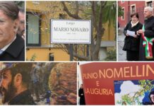 Imperia, intitolato a Mario Novaro il piazzale di fronte all’auditorium della Camera di Commercio targa mario novaro auditorium