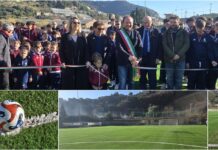 Ventimiglia inaugura il nuovo campo Morel a Peglia, Sindaco Di Muro: “Giornata importante per lo sport e per il quartiere”