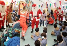 La Croce Bianca di Imperia e Babbo Natale in visita nelle scuole dell’infanzia babbo natale croce bianca imperia