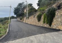 Diano Marina, asfaltata via Sant’Angelo dopo quasi 50 anni
