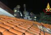 Taggia, incendio al tetto di un’abitazione in via Periane: intervento dei Vigili del Fuoco