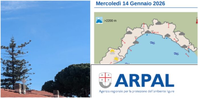 meteo ponente ligure